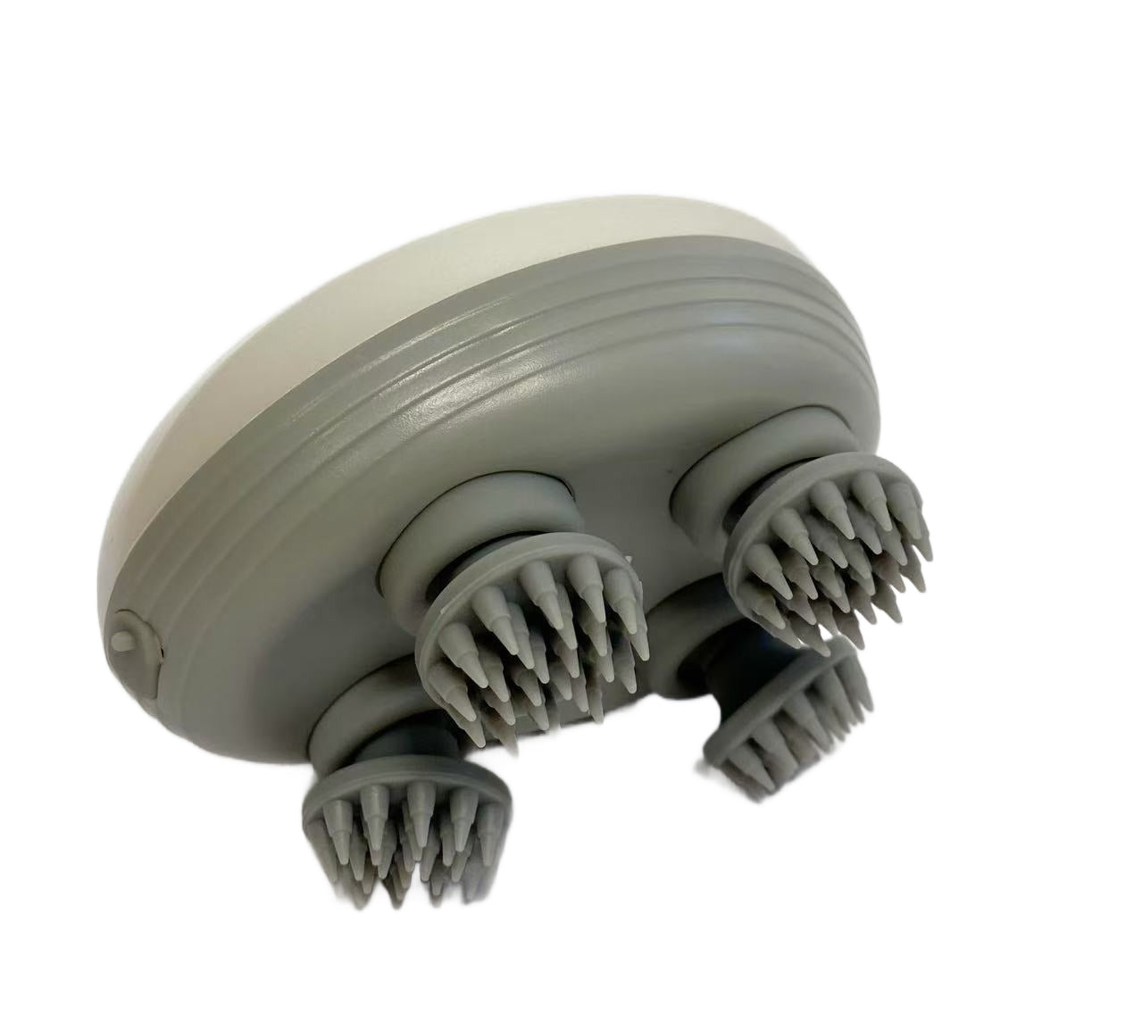 Masajeador de Cuero Cabelludo Eléctrico - Cabezal de Silicona Hipoaérgico, Masaje Relajante para Caída de Pelo/Caspa (Color Blanco, Recargable) - TECNOLOGIA YI_MI