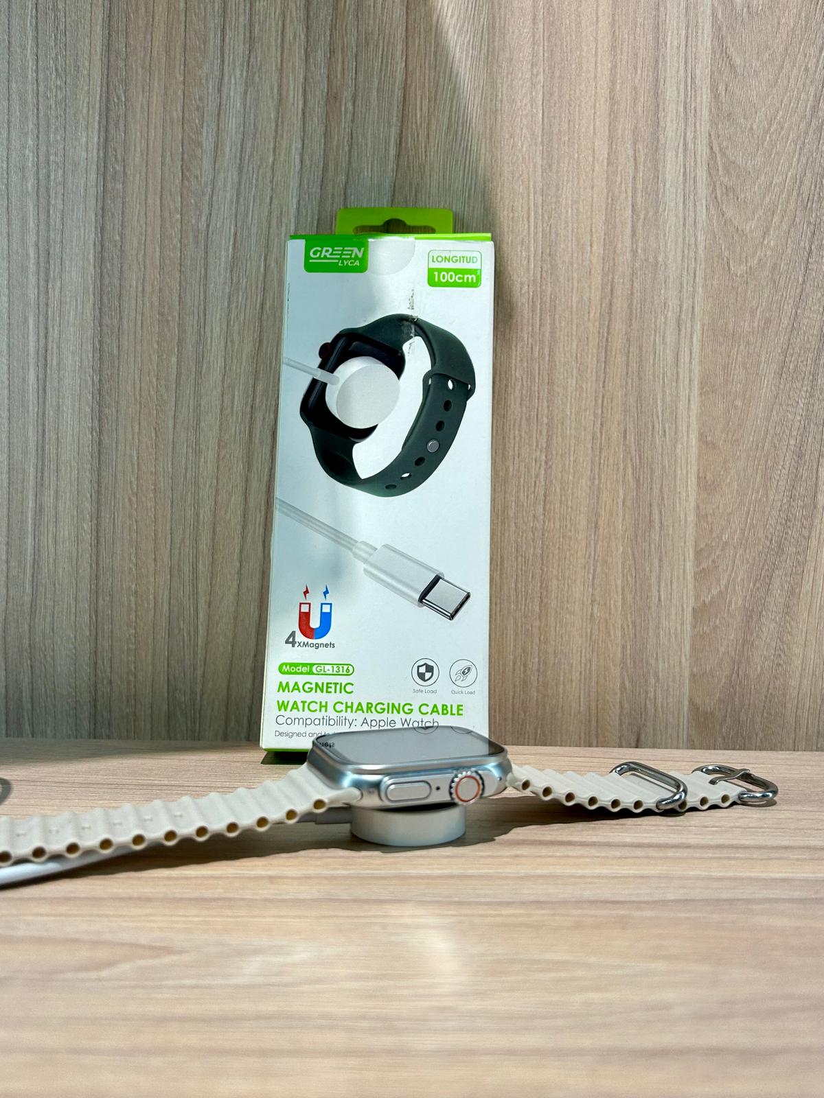 Cable de carga magnético para Apple Watch - GREEN Lyca (100 cm) - TECNOLOGIA YI_MI