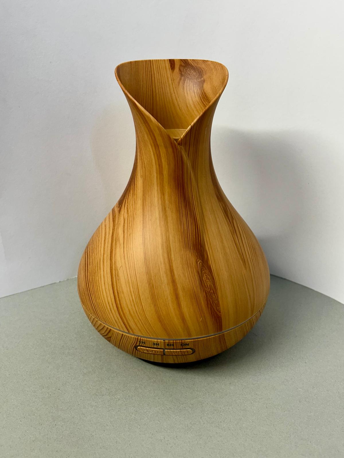 Difusor Humidificador de Aromaterapia – Diseño Elegante en Madera - TECNOLOGIA YI_MI