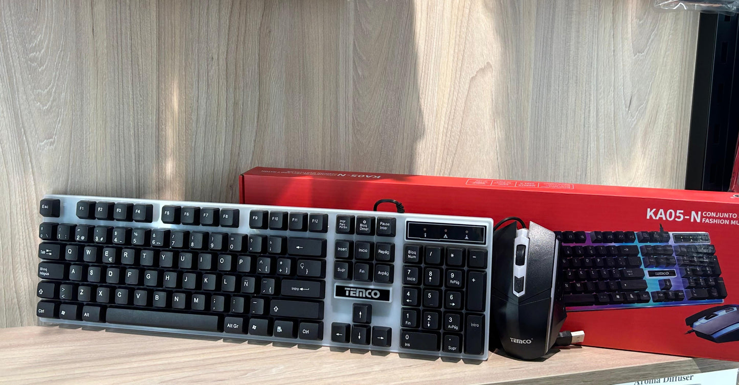 🔥 Kit Teclado y Mouse Gamer con Retroiluminación LED | Diseño Ergonómico y Precisión Profesional 🔥 - TECNOLOGIA YI_MI