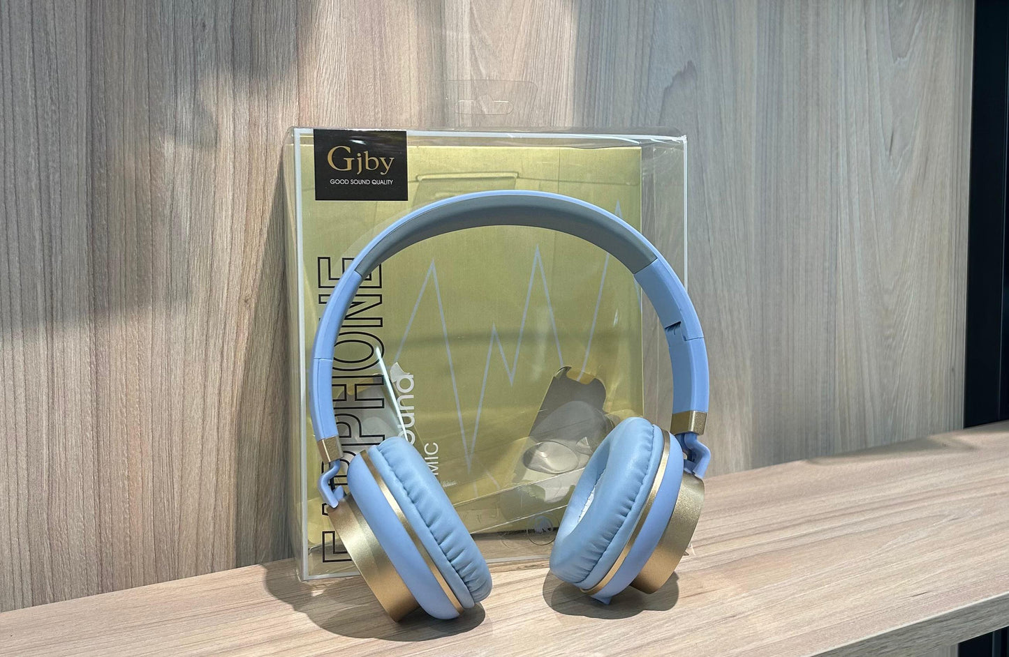 Audífonos Gjby GJ-18 con Micrófono Integrado | Sonido Estéreo Hi-Fi | Diseño Plegable | Colores Azul y Blanco | Alta Calidad y Comodidad - TECNOLOGIA YI_MI