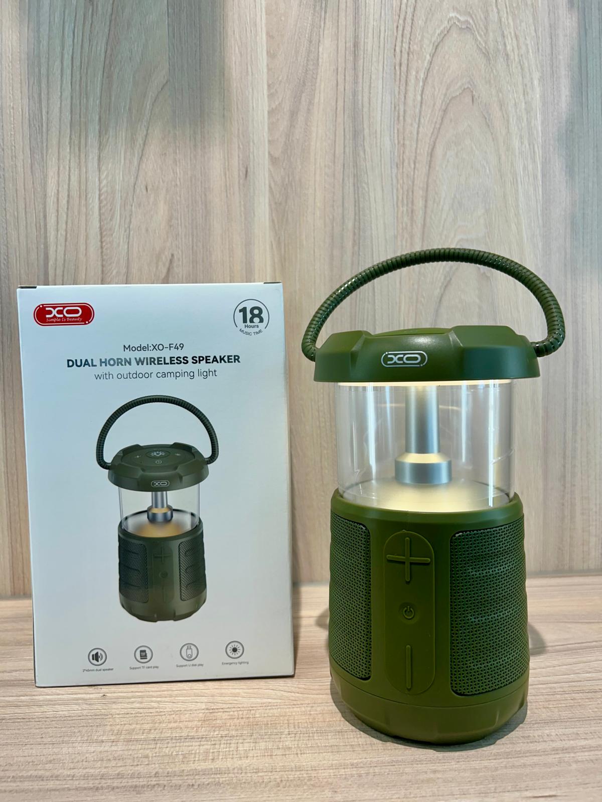 : 🌲 XO-F49 – Parlante Inalámbrico con Luz de Campamento 🔊💡 - TECNOLOGIA YI_MI