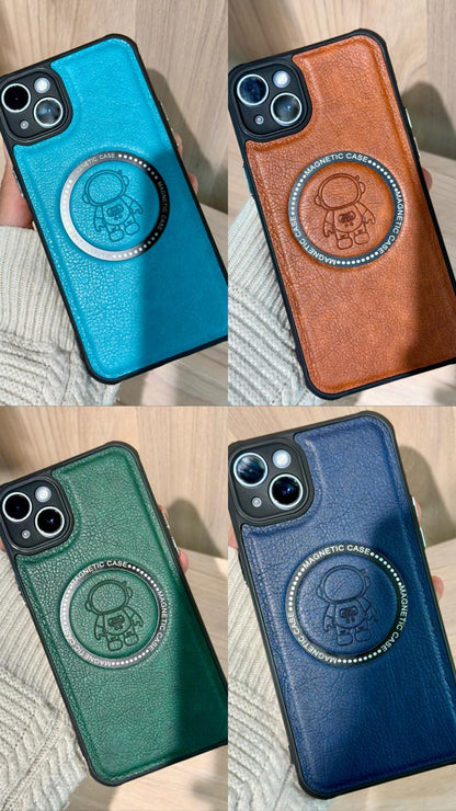 Funda de Cuero Magnética - Elegancia y Protección Premium - TECNOLOGIA YI_MI