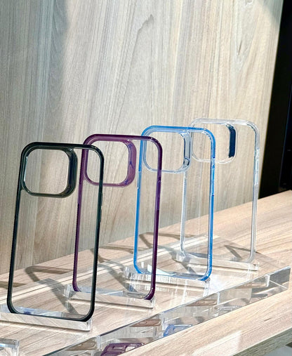Fundas Protectoras Anti Golpes Transparentes con Borde de Color - TECNOLOGIA YI_MI