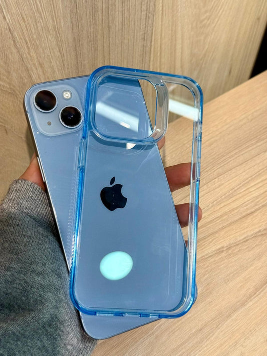 Fundas Protectoras Anti Golpes Transparentes con Borde de Color - TECNOLOGIA YI_MI