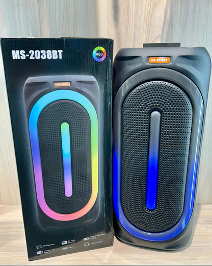 🔊 Parlante Portátil MS-2038BT – Estilo y potencia que se notan 🎵 - TECNOLOGIA YI_MI
