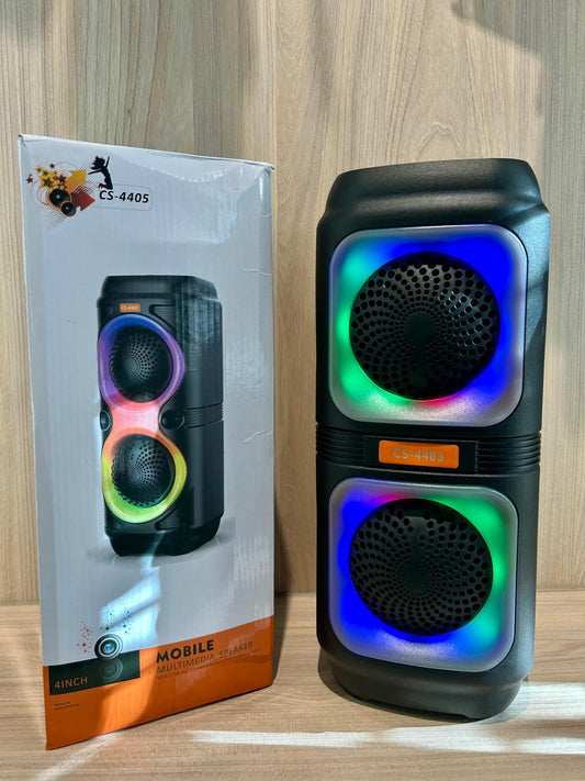 🎶 Parlante Multimedia Portátil CS-4405 – ¡Doble potencia, doble diversión! 🔊✨ - TECNOLOGIA YI_MI