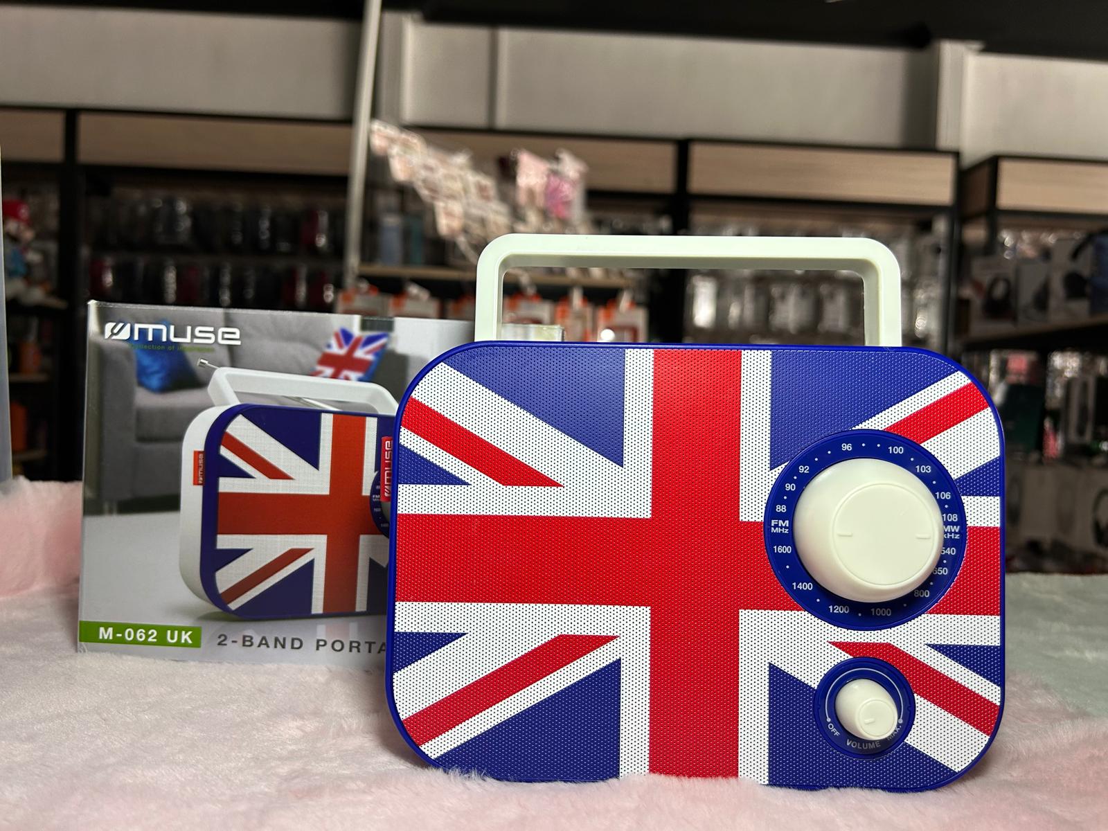 Radio Portátil Muse M-062 UK – Estilo Retro con Sabor Británico - TECNOLOGIA YI_MI