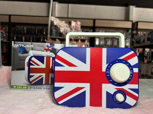 Radio Portátil Muse M-062 UK – Estilo Retro con Sabor Británico - TECNOLOGIA YI_MI
