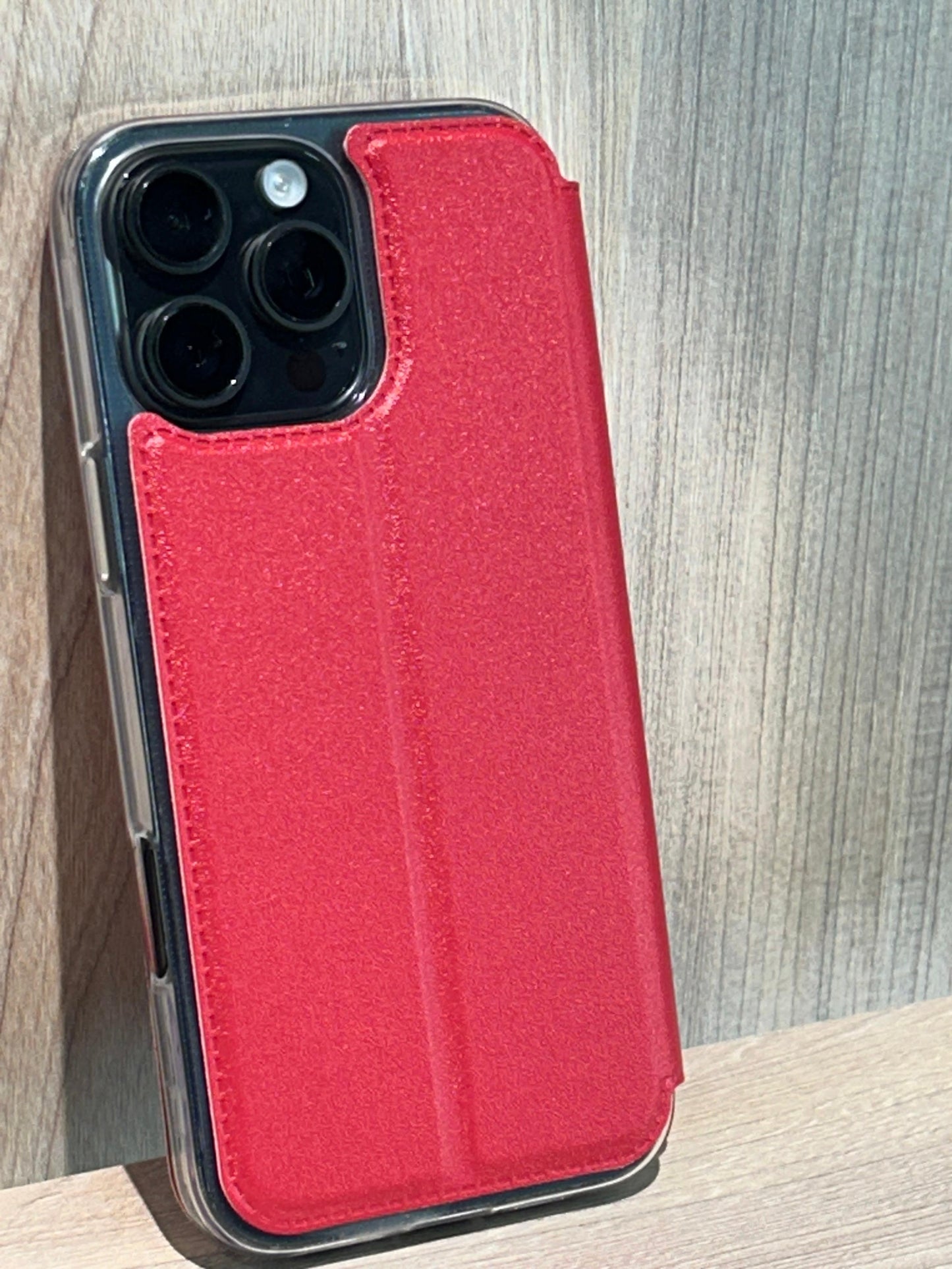 Funda Tipo Libro con Cubierta de Tela para iPhone – Protección Completa con un Toque de Elegancia - TECNOLOGIA YI_MI