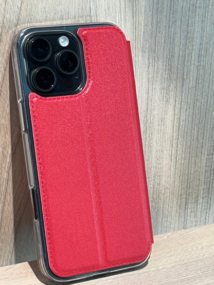 Funda Tipo Libro con Cubierta de Tela para iPhone – Protección Completa con un Toque de Elegancia - TECNOLOGIA YI_MI
