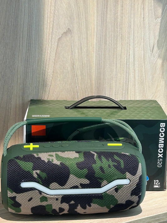 💥 BoomBox 520 - Altavoz Bluetooth de Alta Potencia con Diseño Camuflado 💥 - TECNOLOGIA YI_MI