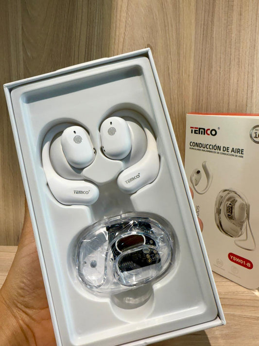 Auriculares Inalámbricos de Conducción de Aire TEMCO OWS YSW01-B  🔊 Sonido innovador y comodidad sin igual - TECNOLOGIA YI_MI