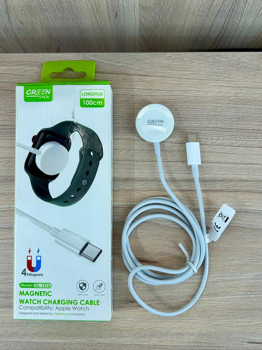 Cable de carga magnético para Apple Watch - GREEN Lyca (100 cm) - TECNOLOGIA YI_MI
