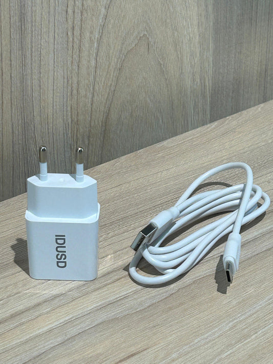 ⚡ Cargador Rápido 20W con Cable USB-C | Carga Eficiente para iPhone, Samsung y Más ⚡ - TECNOLOGIA YI_MI