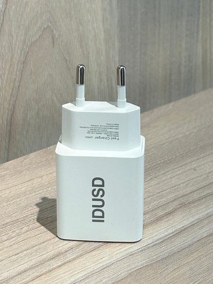⚡ Cargador Rápido Doble Puerto USB + USB-C 20W | Power Delivery y Quick Charge 🔋🚀 - TECNOLOGIA YI_MI