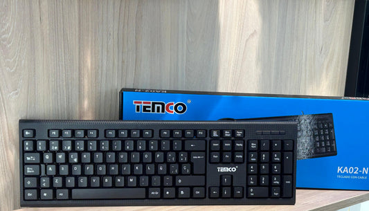Teclado con Cable TEMCO KA02-N – Comodidad, Durabilidad y Precisión - TECNOLOGIA YI_MI