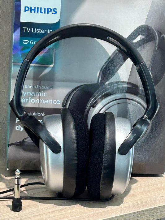 🎧 Audífonos Philips para TV con Cable Extra Largo (6m) – Sonido Dinámico y Confort Total 🔊 - TECNOLOGIA YI_MI