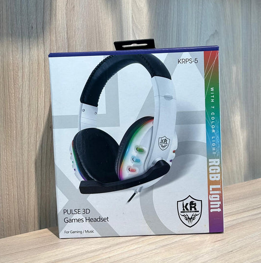 Audífonos Gamer KRPS-5 con Luz LED RGB – Sonido Envolvente y Diseño Ergonómico - TECNOLOGIA YI_MI