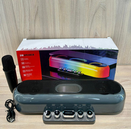 🎤 Parlante Z10 con Micrófono – Potencia, estilo y diversión en un solo dispositivo 🔊🌈 - TECNOLOGIA YI_MI